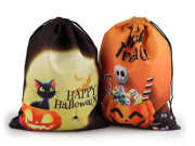Dárkový pytlík Halloween černý 17 x 23 cm