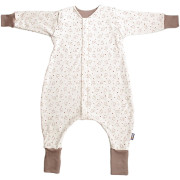 Merino spací pytel s rukávy vel. 90 cm bio králíci béžové nohavice