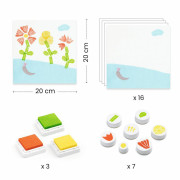 Djeco Razítkovací set - květiny