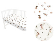 Prostěradlo do postýlky 120 x 60 cm, bavlna Miminu