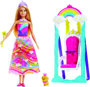 Barbie princezna s duhovou houpačkou