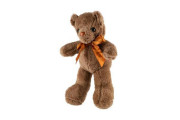 Medvěd/Medvídek s mašlí plyš 30 cm hnědý