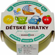 Dětské hrátky pro nejmenší 3v1 společenská hra