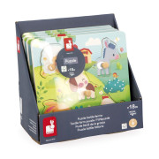 Dřevěné vkládací puzzle s úchytem Zvířátka Janod Farm