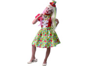 Kostým na karneval klaun dívka 110 - 120 cm