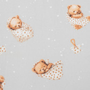 2-dílné ložní povlečení Sweet teddy bear 90/120 cm grey New Baby