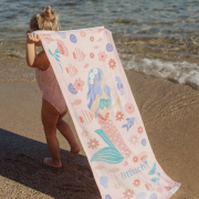 Plážová osuška 120 x 60 cm Dreamy Mermaid Multicolour Little Dutch