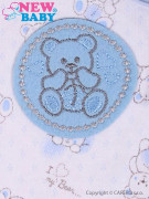 Kojenecké body s dlouhým rukávem New Baby Roztomilý medvídek Modré