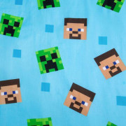 Povlečenín Minecraft "Jungle Fight" svítící 140 x 200, 70 x 90 cm Jerry Fabrics