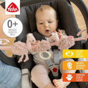 Řetěz na kočárek plameňák, Pink Baby Fehn