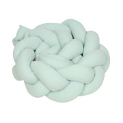 Mušelínový mantinel cop 200 cm Babymatex – chránič do postýlky Mint