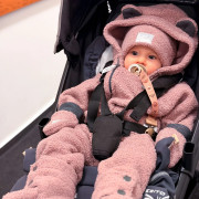 Rostoucí zimní kombinéza Teddy fleece double Cyclamen pink Esito
