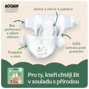 Jednorázové eko pleny 5 Maxi 10–16 kg (40 ks) Moomin Baby