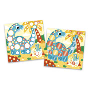 My arts&crafts Mini Třpytivé kulaté nálepky Tygr a kamarádi od 3 let Janod