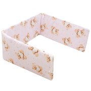 Mantinel do postýlky Love Teddy Bear pink New Baby