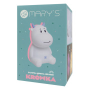 LED silikonová noční lampička Rgb - kravička Mary's 