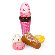 Montessori dřevěná zmrzlinová sada pro malé cukráře