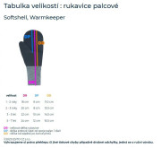 Palcové rukavice zateplené Tlapka Vel. 1 - 2 roky Esito