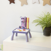 Dětský kreslící stůl s projektorem Maxlife MXDP-100 fialový