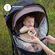 Pláštěnka na kočárek univerzální exclusive Black Zopa