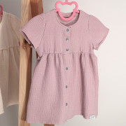 Mušelínové šaty Barunka Powder pink Esito
