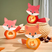 Kreativní sada První nalepovací mini světýlko Liška Haba