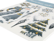 Vánoční samolepky plastické 3D na okna a dveře