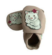 Kožené capáčky Hopi Hop Barefoot Vel. XXL (2-3 roky) KOČIČKA BIBI