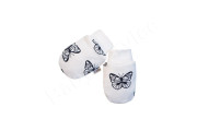 Bavlněné rukavičky pro novorozence Motýlci Baby Service Vel. 1