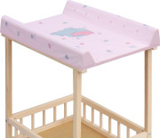 Přebalovací pult Scarlett Pája ECO Slon růžový