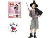 Šaty na karneval čarodějnice 120-130 cm
