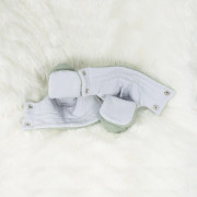 Capáčky Teddy fleece double Olive olivová Esito