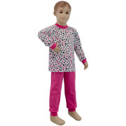 Bavlněné pyžamo růžový puntík Esito Vel. 92 - 122