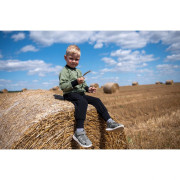 Mikina rozepínací zelená pejsci Little Angel