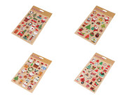 Vánoční samolepky 3D