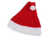 Dětská vánoční sametová čepice Santa Claus