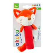 Plyšová hračka s pískátkem - Liška, červená Akuku