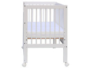 Postýlka se stahovacím bokem Scarlett Perta - buk - Bílá 120 x 60 cm 2. JAKOST