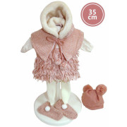 Realistická panenka Sara s měkkým látkovým tělem 35 cm Llorens