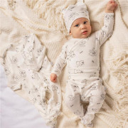 Kojenecká soupravička do porodnice Nicol Medvídci krémová