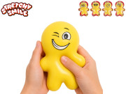 Mega squeeze panáček strečový 17cm - mačkací antistresová hračka