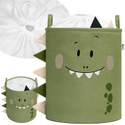 Koš na hračky XL se šňůrkou, skládací bavlněný / 63 l Sipo 