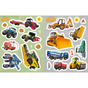 Poznávací samolepková knížka Stroje