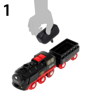 Vánoční vlaková sada s parní lokomotivou Brio