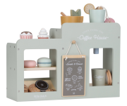 Kávovar dřevěný velký s příslušenstvím Coffee House Little Dutch