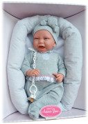 CARLA 33228 Antonio Juan - realistická panenka miminko s látkovým tělem - 42 cm