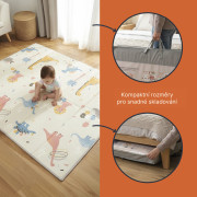 Multifunkční pěnová skládací podložka oboustranná 180 x 120 cm Savana Zopa