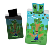 Povlečenín Minecraft "Jungle Fight" svítící 140 x 200, 70 x 90 cm Jerry Fabrics