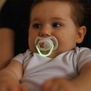 Dudlíky silikonové symetrické 6 - 18 m, 2 ks BabyOno