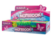 Glamour plyšový zápisník duhový 80 stran